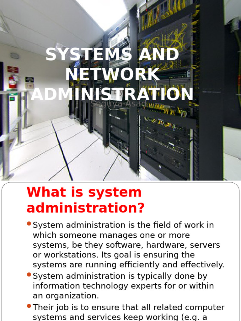 2067 Lecture 01 - Introduction | PDF | System Administrator | Computer ...