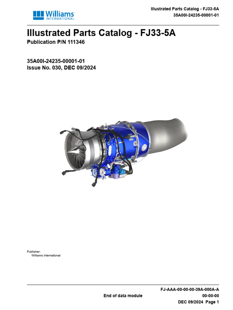 FJ33-5A Illustrated Parts Catalog | PDF | Engines | Internal Combustion ...