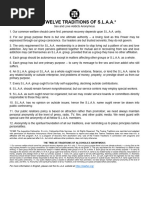 Twelve Traditions of Narcotics Anonymous | PDF