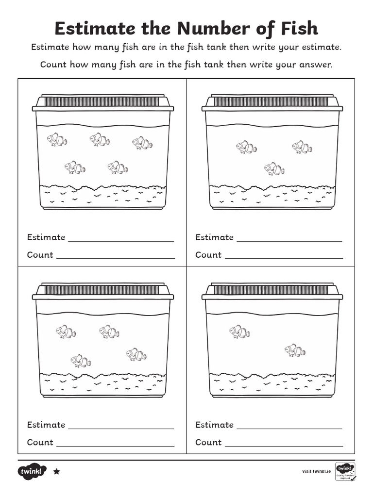 Fish Tank Estimation Activity | PDF