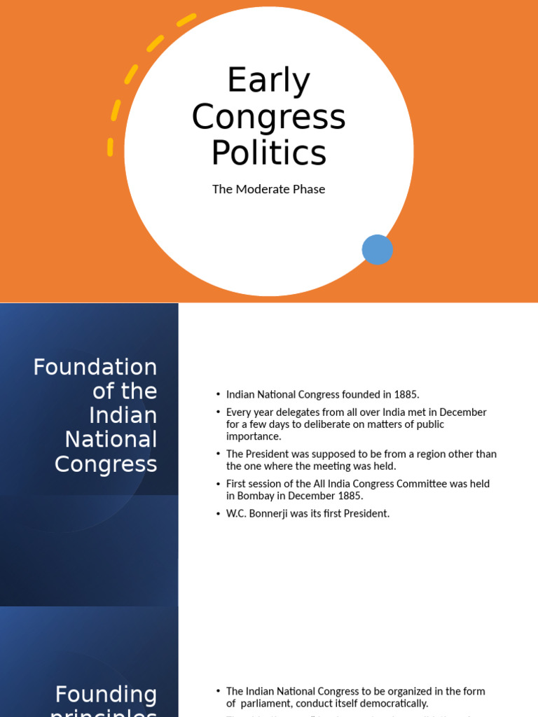 Early Indian National Congress Overview | PDF | British Raj | Indian ...