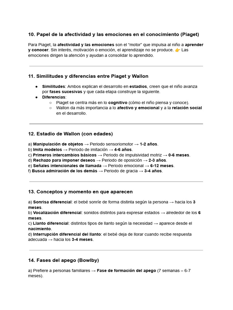 Afectividad y apego en el desarrollo infantil | PDF | Teoría de apego ...