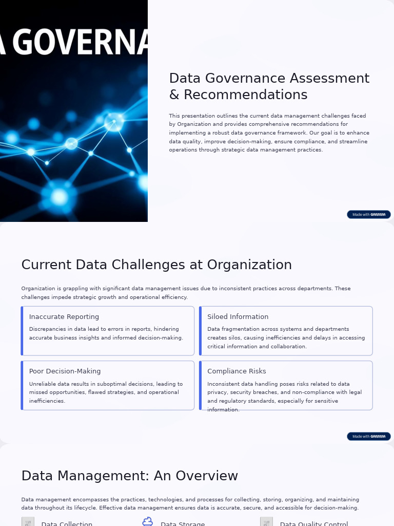 Data Governance Assessment & Solutions | PDF | Data Management ...