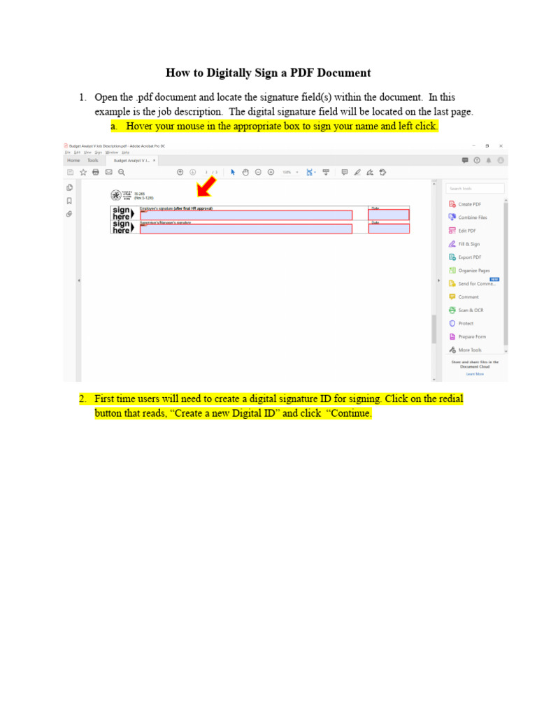 Digital Signing a PDF Guide | PDF