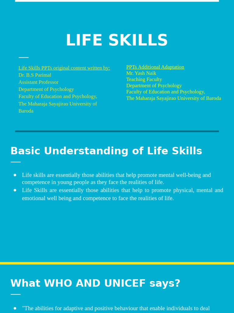 Essential Life Skills for Well-Being | PDF | Life Skills | Empathy