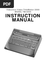 Titlemaker 2000 UserManual