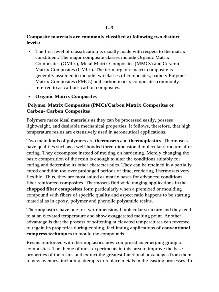 Composite Materials: Types and Applications | PDF | Composite Material ...