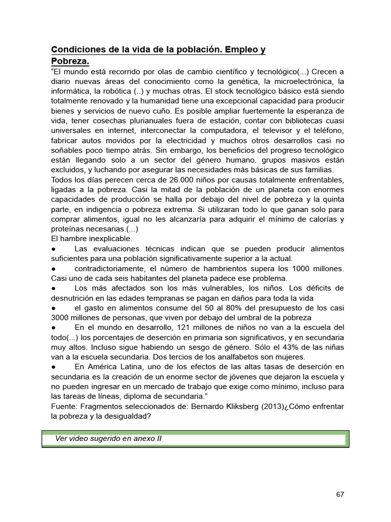 Empleo, Pobreza y Desigualdad Global | PDF | Pobreza | Pobreza e indigencia