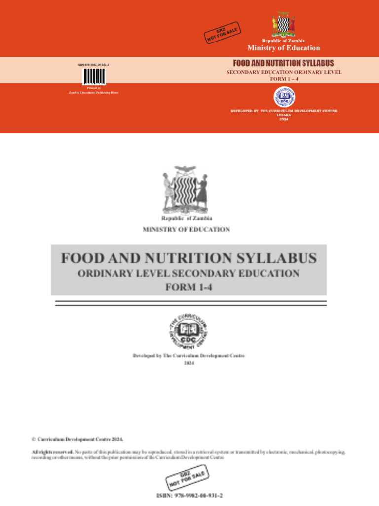 Food and Nutrition Syllabus Final 07-02-2024 | PDF