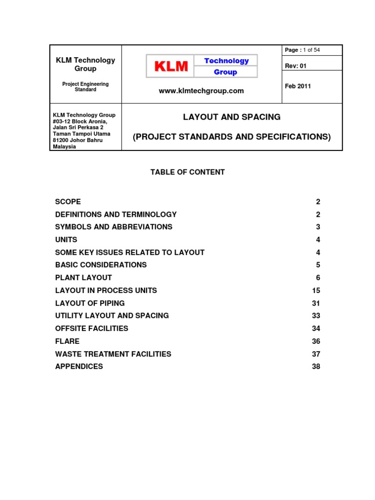 Equipment Spacing Standards for Safety | PDF | Valve | Petroleum