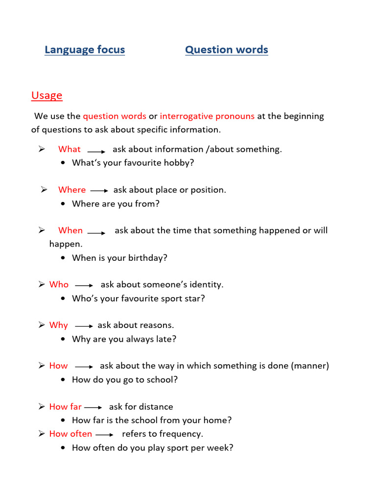 BELKHATIR19 1727355536.24 Question Words | PDF