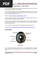 Drum Brake Construction and Operation | PDF