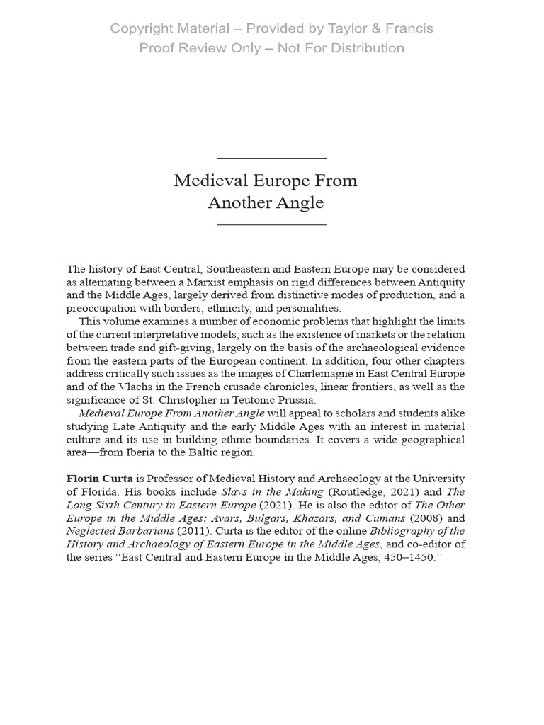 Economic Insights of Medieval Europe | PDF | Europe | Middle Ages