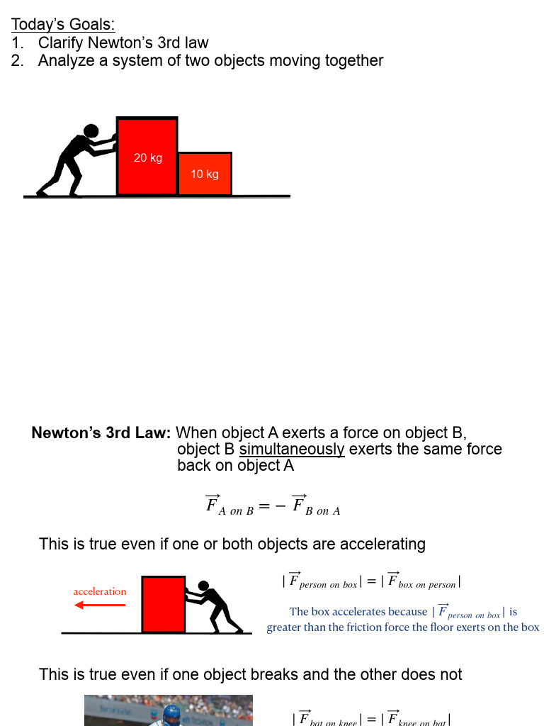 Understanding Newton's 3rd Law Dynamics | PDF | Force | Motion (Physics)
