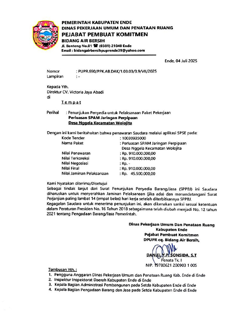 SPPBJ Desa Nggela | PDF
