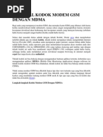 Download Tutorial Kodok Modem Gsm Dengan Mdma by hanz SN92501464 doc pdf