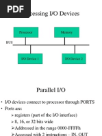 Accessing I/O Devices: Processor Memory