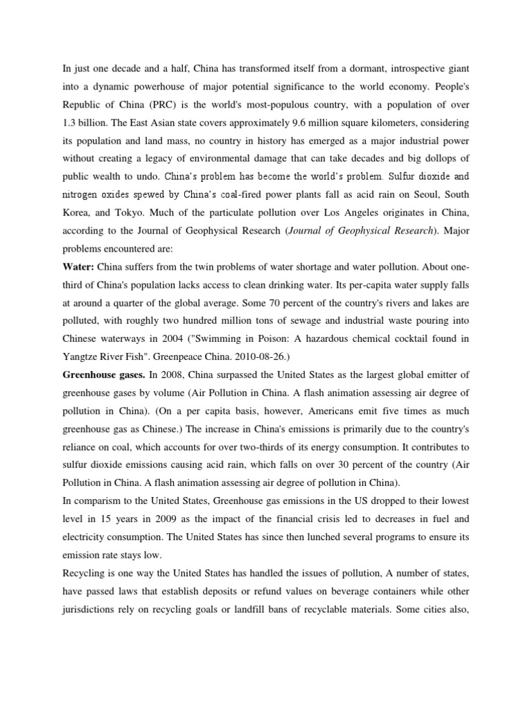 China's environmental problems and solutions image