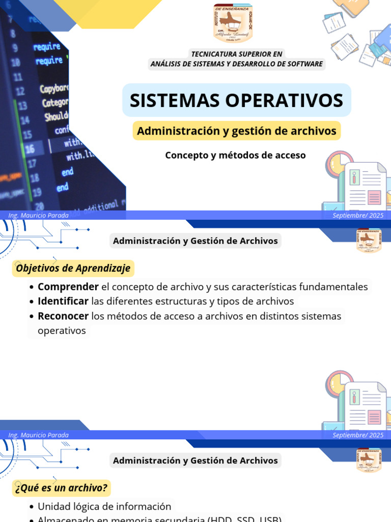 UNIDAD 4 - ARCHIVOS (Parte 1) - 25-09-16 | PDF | Archivo de computadora ...