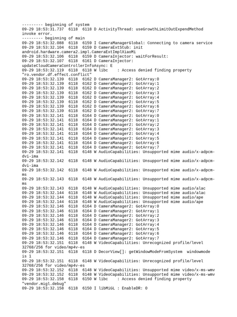 Log Cat 1759146812002 | PDF | Data Compression | Codec