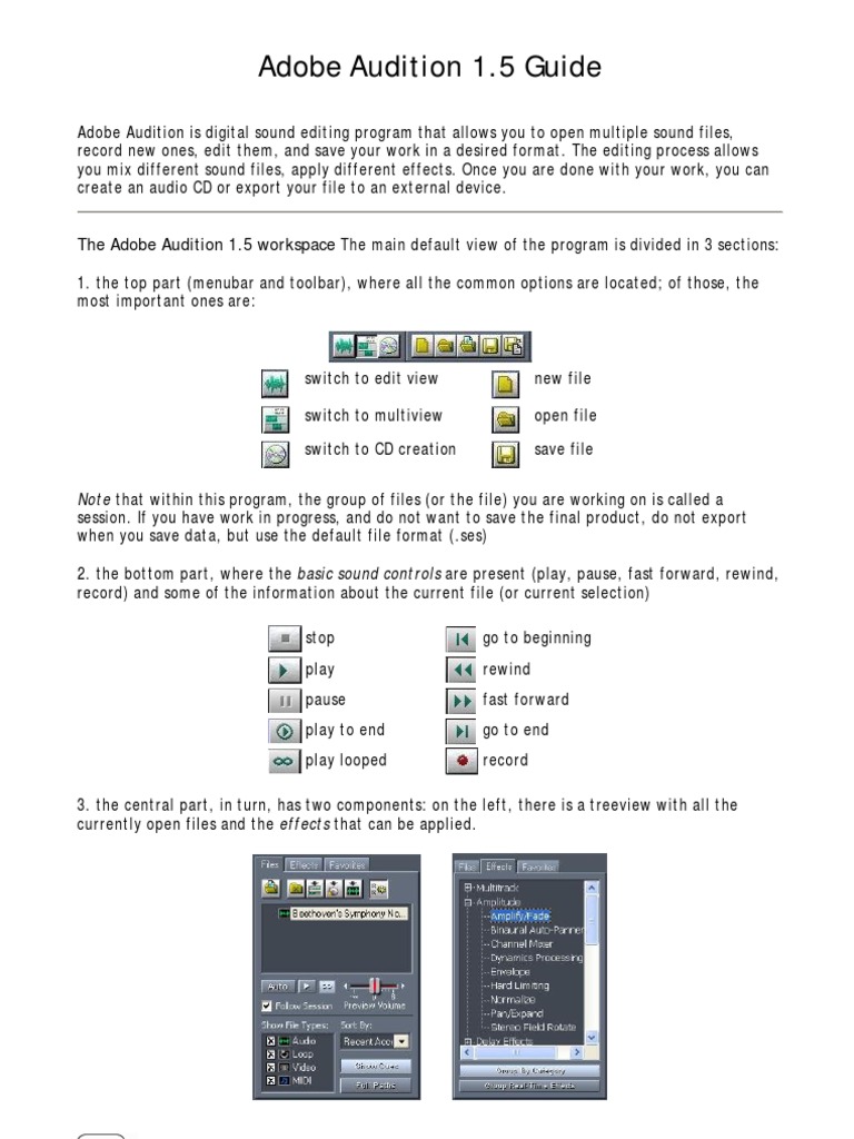Adobe audition description generator