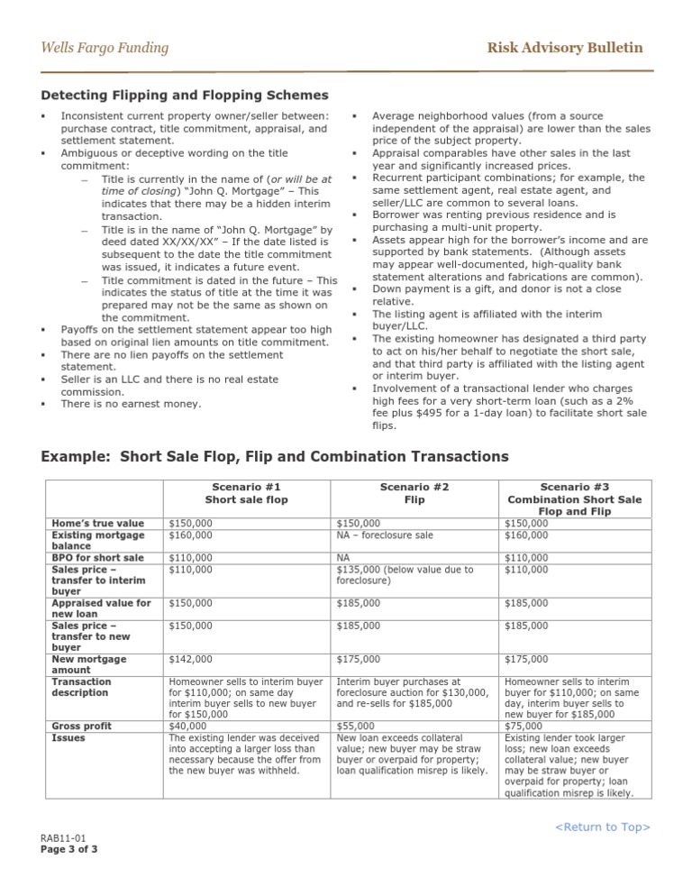 Detecting Flipping and Flopping Schemes | PDF