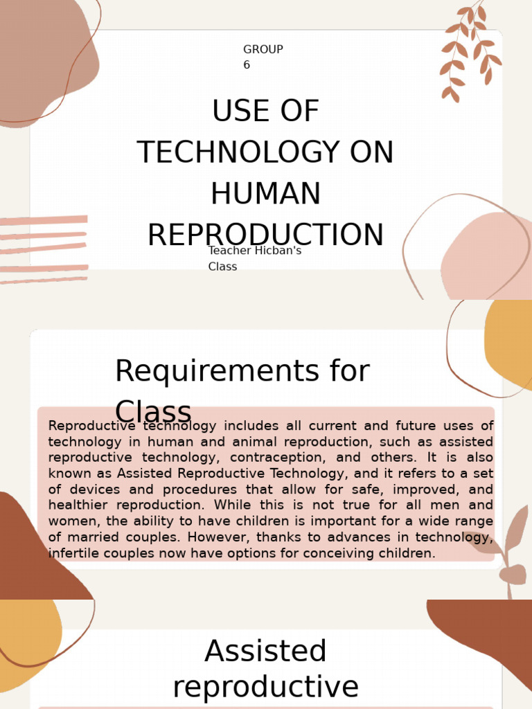 Technology in Human Reproduction | PDF | In Vitro Fertilisation | Surrogacy