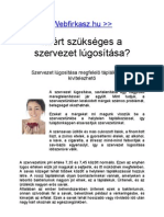 A szervezet lúgosítása