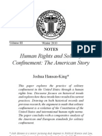 Hansen-King Human Rights and Solitary Confinement