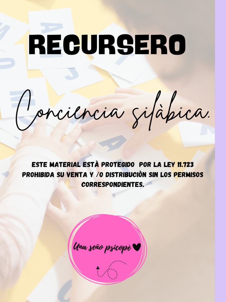 Ejercicios de Conciencia Silábica | PDF