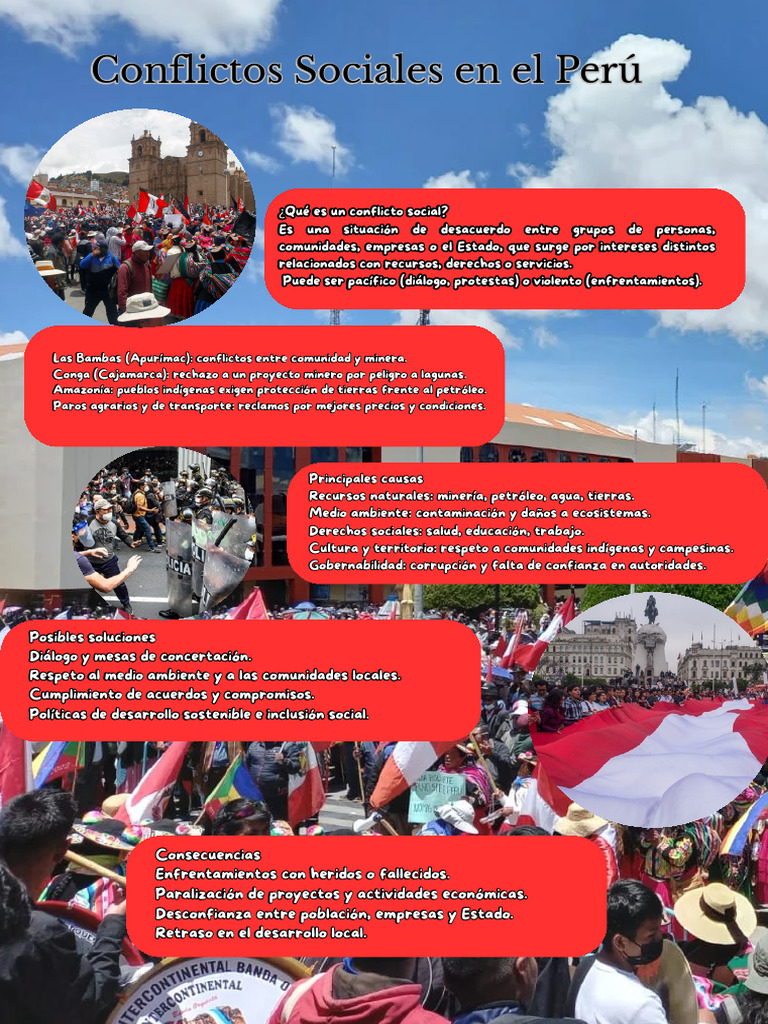 Conflictos Sociales en Perú: Causas y Soluciones | PDF | Minería | Perú