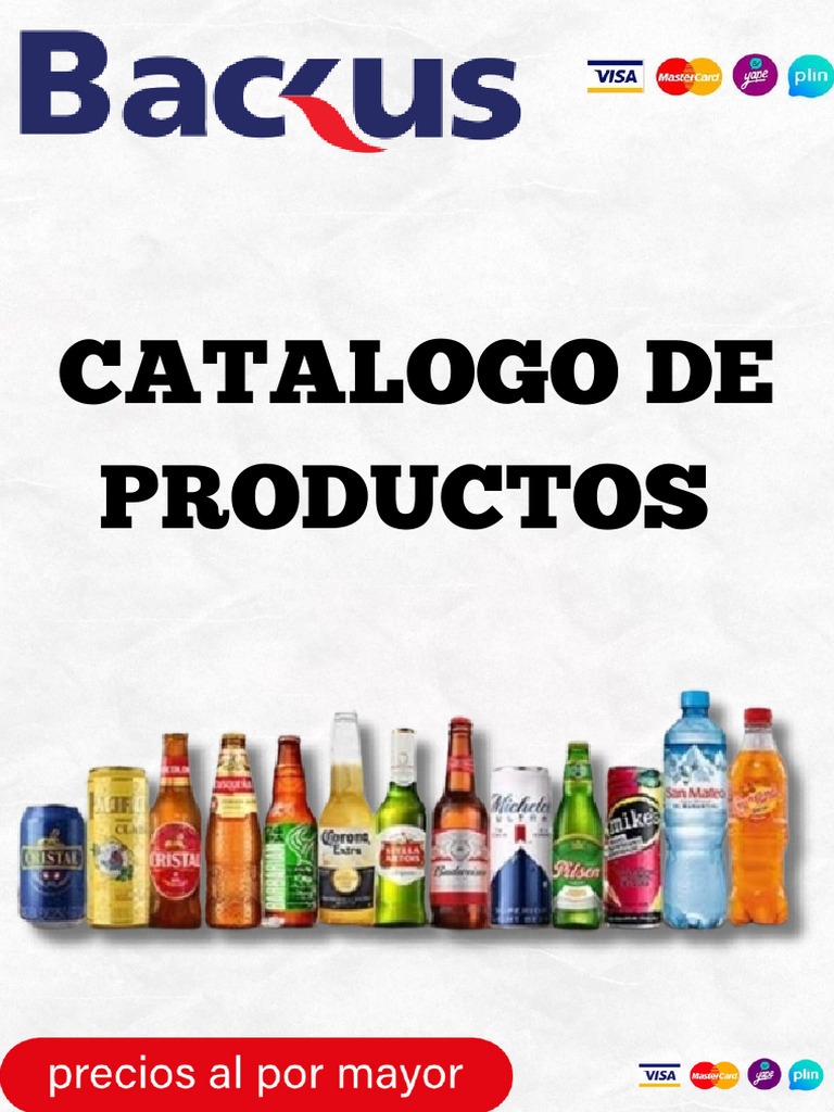 Catálogo de Productos Backus y Precios | PDF | Fabricación de cerveza ...