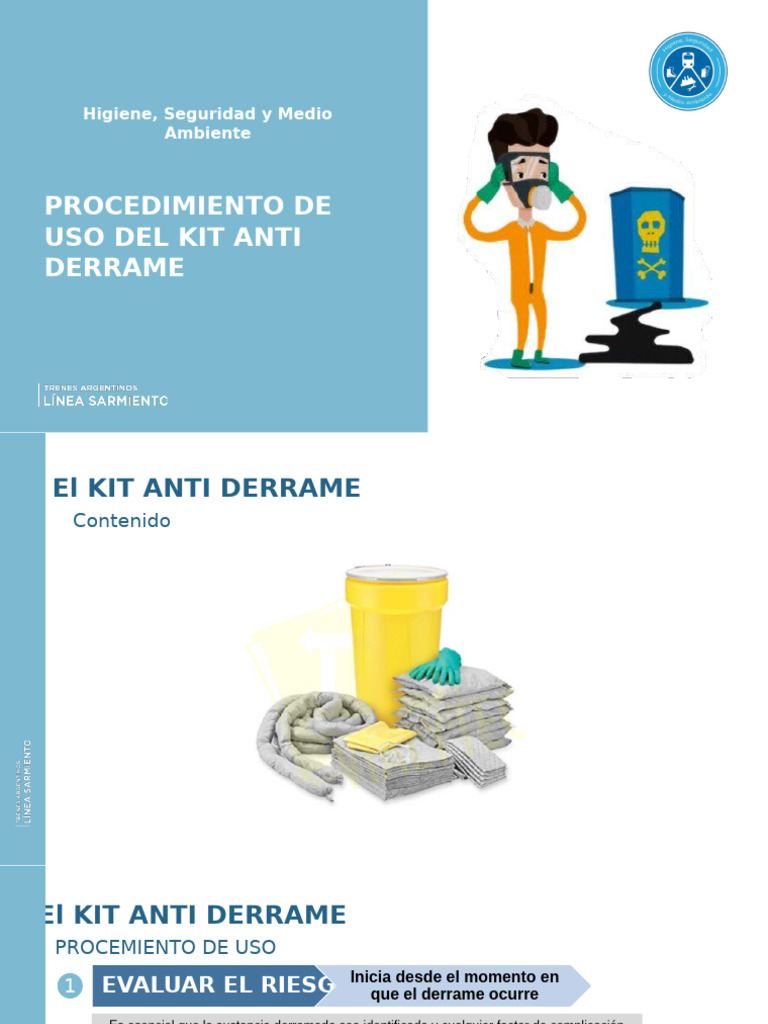 Procedimiento para Uso de Kit Anti Derrame | PDF | Seguridad y salud ...