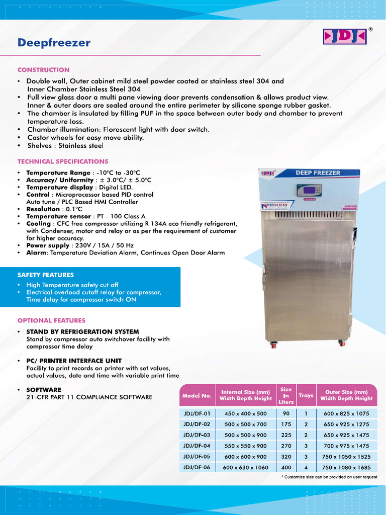 Deep Freezer | PDF