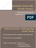 Antropologija/etnografija Mladenaštva I Adolescencije