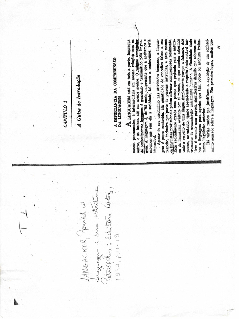 A Guisa de Introdu - o Langacker | PDF