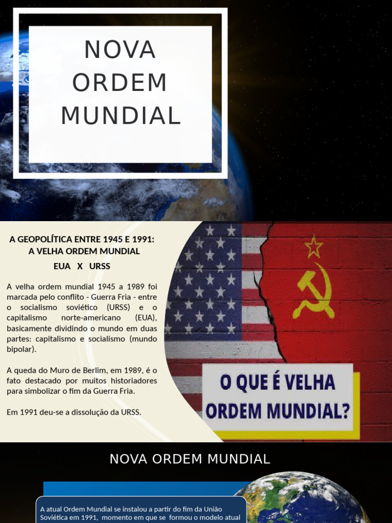 Geopolítica: Velha e Nova Ordem Mundial | PDF | Política mundial ...