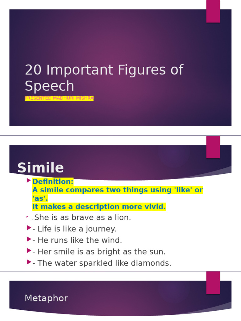 Key Figures of Speech Explained | PDF | Rhetorical Techniques