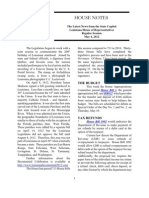 House Notes: The Latest News From The State Capitol Louisiana House of Representatives Regular Session May 4, 2012