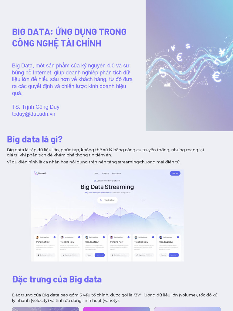 Big Data and Ung Dung Trong Tai Chinh | PDF