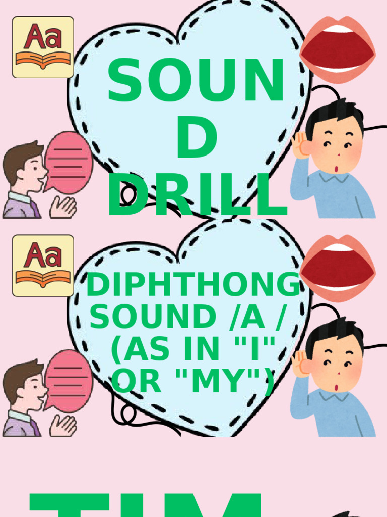Diphthong Sound Aɪ (As in I or My) | PDF
