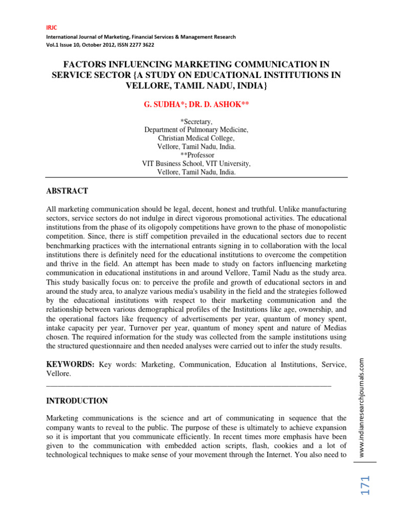 Factors Influencing Marketing Communicat | PDF | Marketing ...