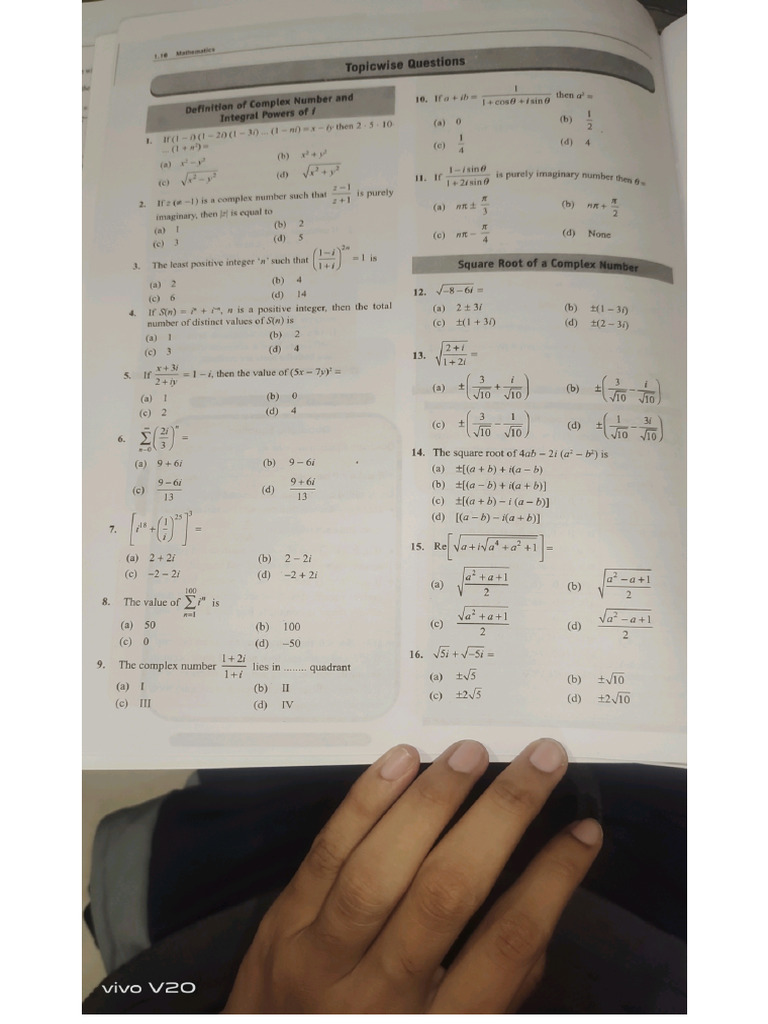 Maths Entrance Complex No Question Part 1 | PDF