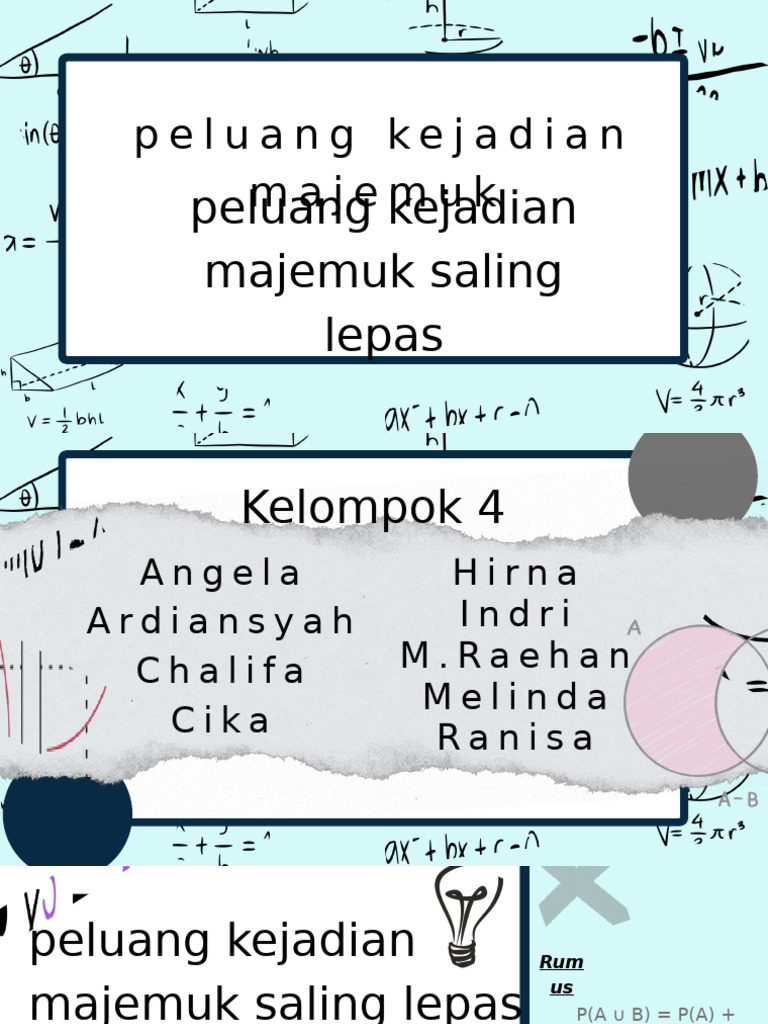Interpreting Numerical Expressions Math Presentation in Light Blue Math ...