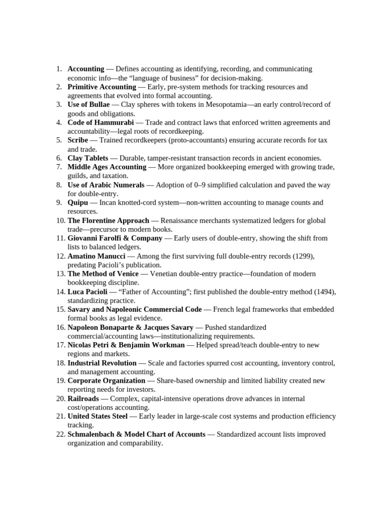 History and Evolution of Accounting | PDF | Taxes | Accounting