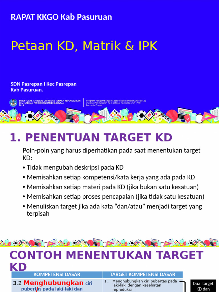 Pemetaan KD, Matrik & IPK | PDF