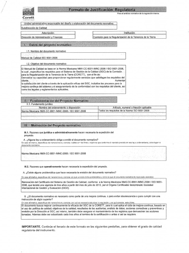 Calidad ISO | PDF