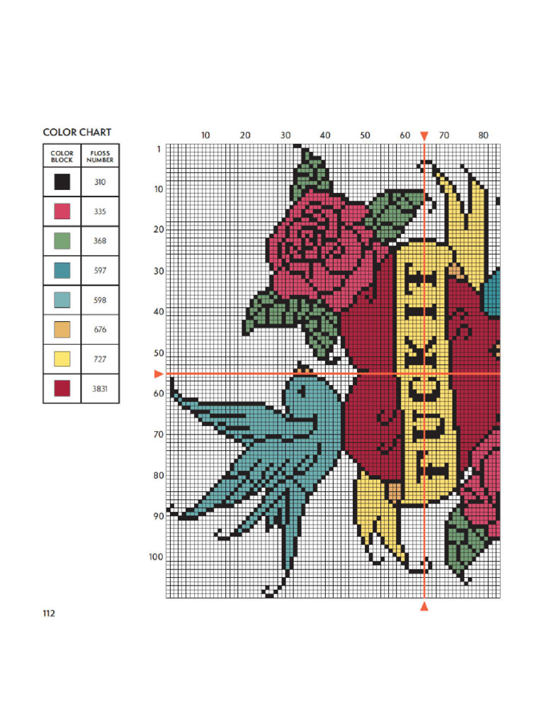 American Traditional Eff It Cross Stitch Pattern | PDF