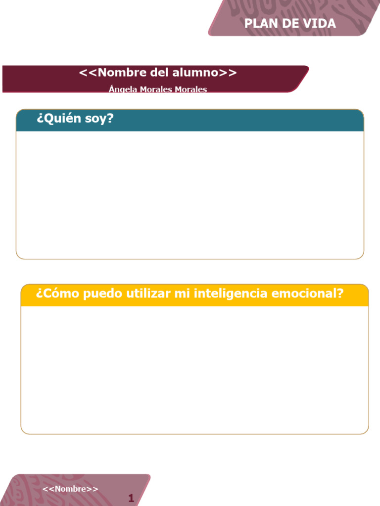 Plan de Vida y Desarrollo Personal | PDF | Las emociones | Aprendizaje