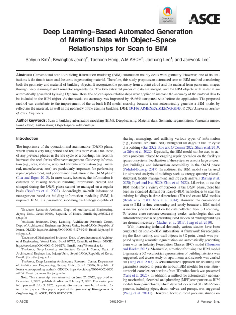 Automated Scan-to-BIM with Deep Learning | PDF | Building Information ...